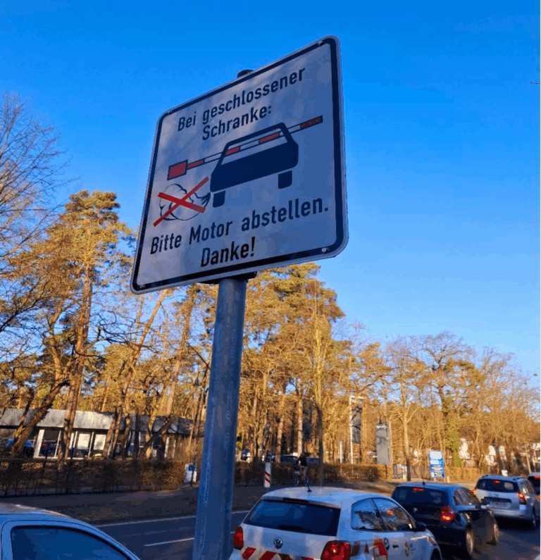 Motor aus für den Klimaschutz